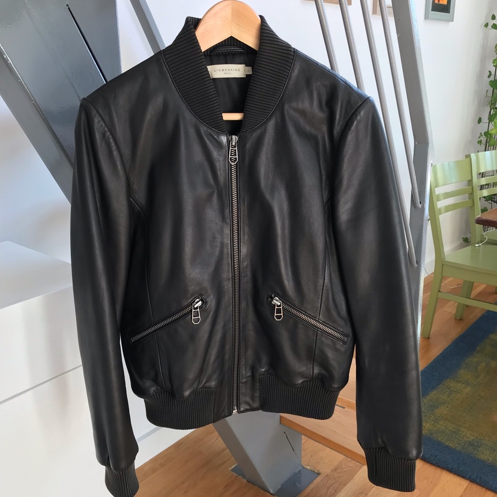 Liebeskind Women’s Leather Bomber Jacket
